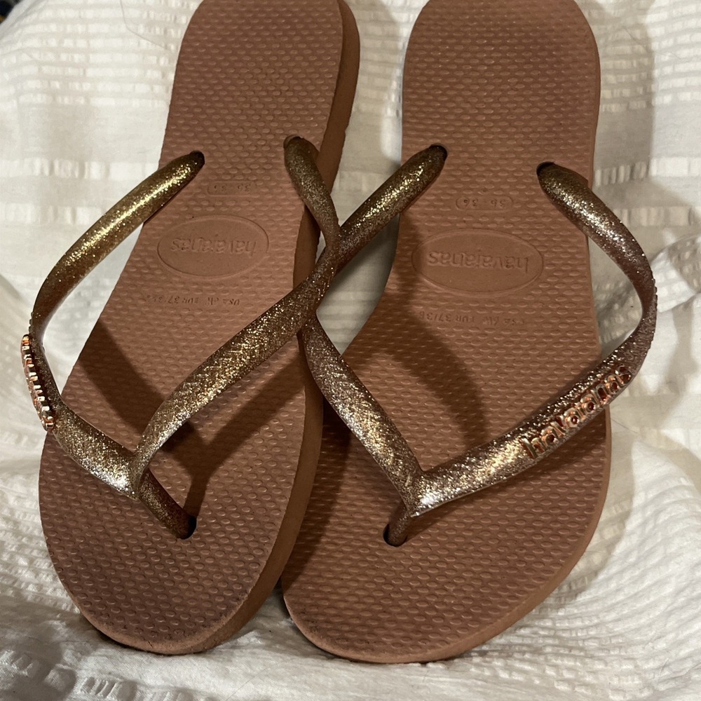 Havaianas YOU Shine CF Flip flops In Ballet Rose, Size US  W 6.